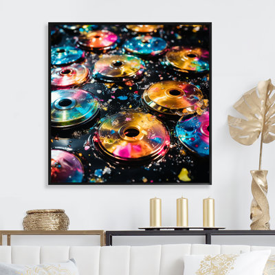 Colourful Disco Fever Vinyle - Disques vinyle, art mural