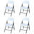 Plastic Set of 4 Folding Chair
