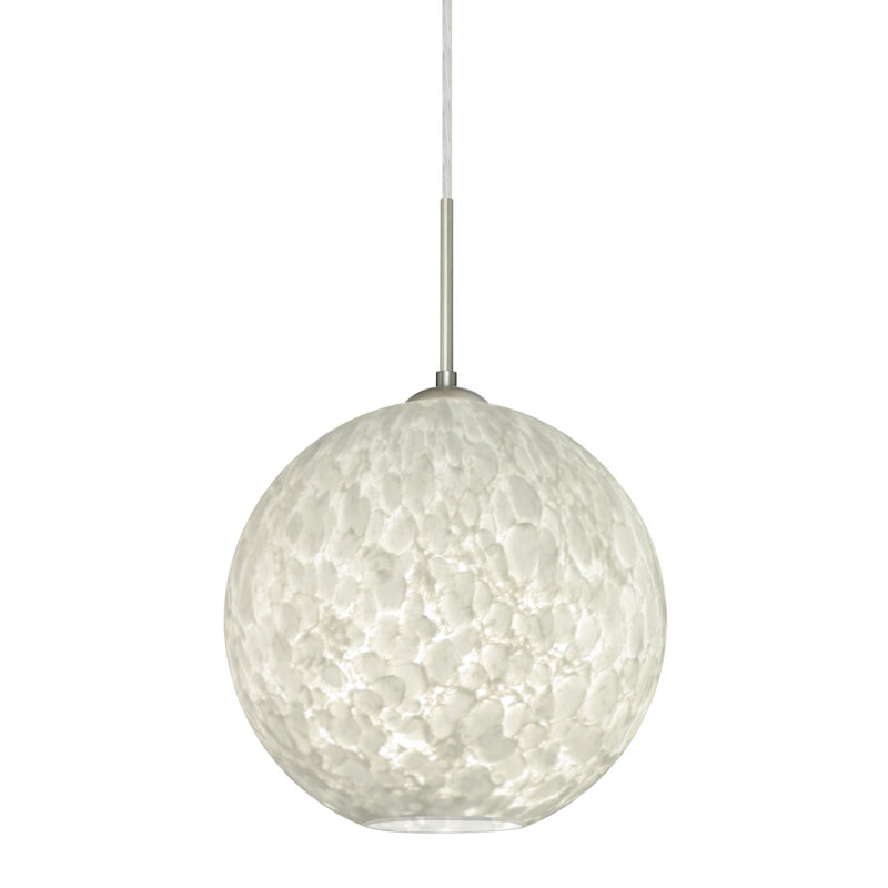 Speth 1 - Light Single Pendant, Satin Nickel, 11.5" H x 11.75" W x 11.75" D, Incandescent Bulb