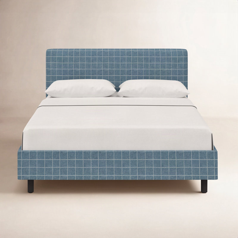 Eisley Upholstered Platform Bed, King, Cafe Rainstorm