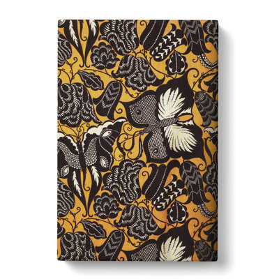 Butterfly Design by Koloman Moser - Wrapped Canvas Painting