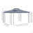 Patio Gazebo, Double Roof Outdoor Gazebo Canopy Shelter With Screen Decorate Corner Frame, For Garden, Lawn, Backyard And Deck-114653610