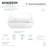 Kingston Brass Aqua Eden 51-Inch Acrylic Rectangular Double Ended Freestanding Tub with Drain