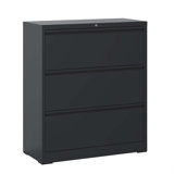 File Cabinet 3 Drawer, White Filing Cabinet With Lock, Lockable File Cabinet, Locking Metal File Cabinet For Legal/Letter/A4/F4 Size
