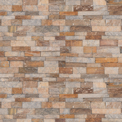 Carrelage mural en pierre naturelle à panneau divisé 6 po x 24 po Stonecrest