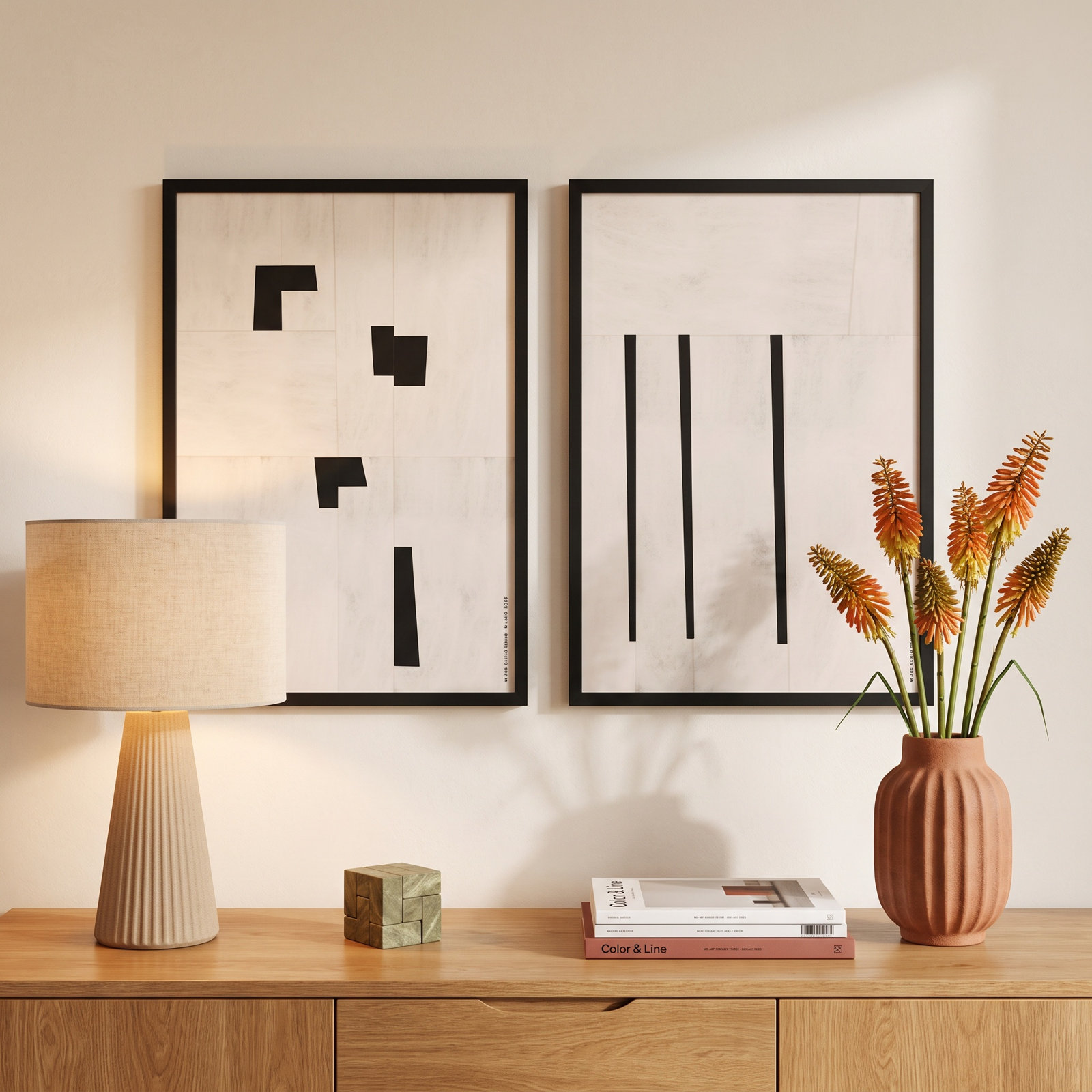 Scattered by Romina Gadler, Black Paper Framed, 20" H x 14" W