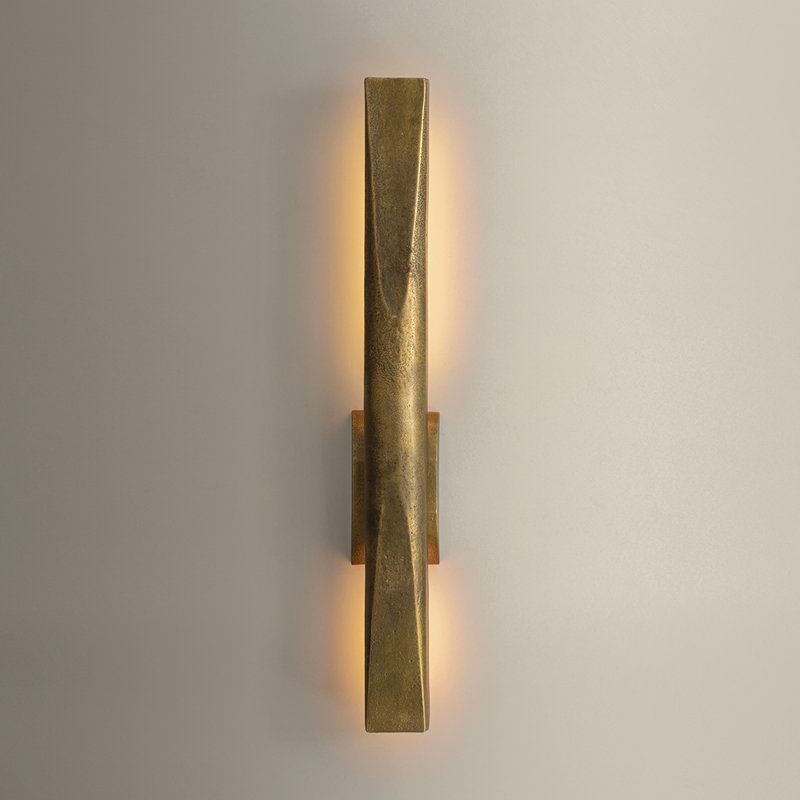 Applique murale intégrée à 2 lumières DEL à intensité variable Oulu 2,75 po, H 19,75 po x l 2,75 po x P 2,5 po, 800, 13