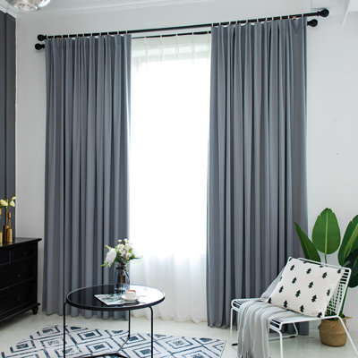 Nathale Room Darkening Curtain Single Panel