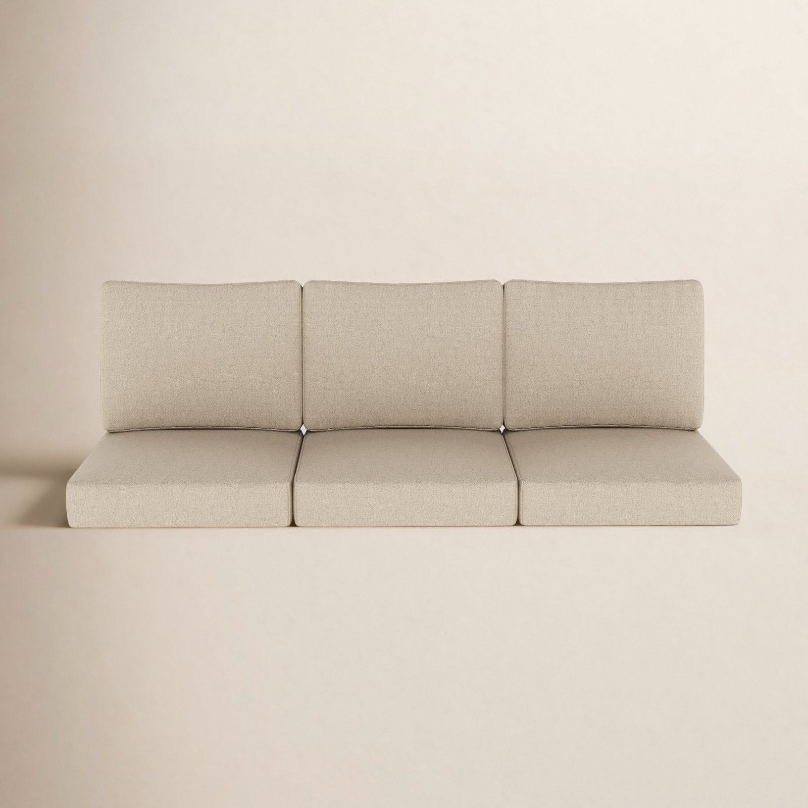 24" Sunbrella® Sofa Seat and Back Cushion, Sunbrella Bliss Sand