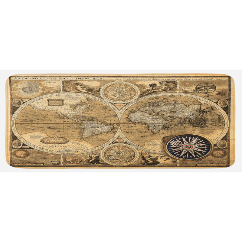 Tapis de cuisine wanderlust