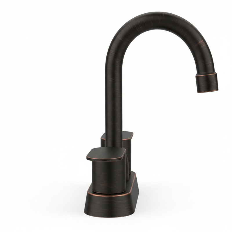 Robinet pour salle de bain à poignée double