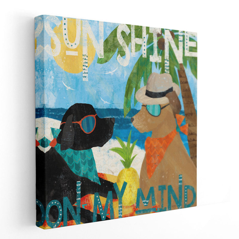 Good Good Vibes III - reproduction d'art sur toile, H 40 po x l 40 po