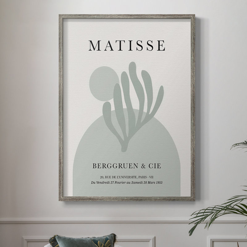 Matisse CL XXIV, reproduction d'art encadrée - bois massif, H 11 po x l 9 po