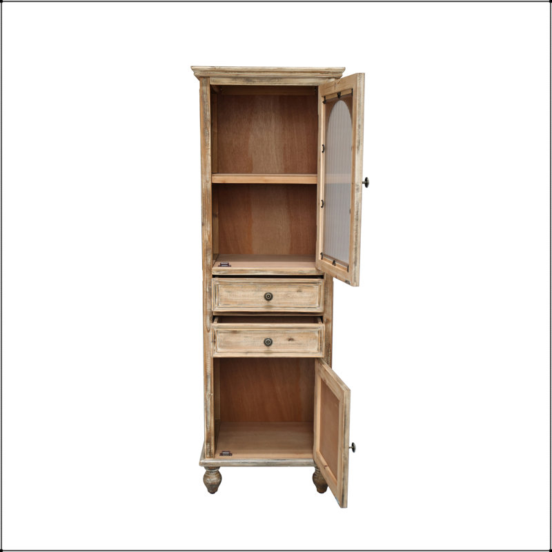 Armoire de rangement Farmhouse, Noyer
