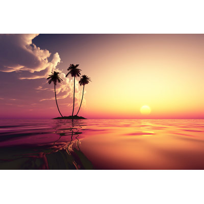 Tropical Pink Cloudfront - Wrapped Canvas Print
