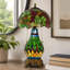 Lampe de table à double abat-jour en vitrail à motif de raisin, style Tiffany, 31 cm (12,2 po)