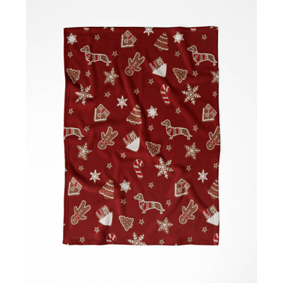 Ginger All The Way Holiday Velveteen Throw