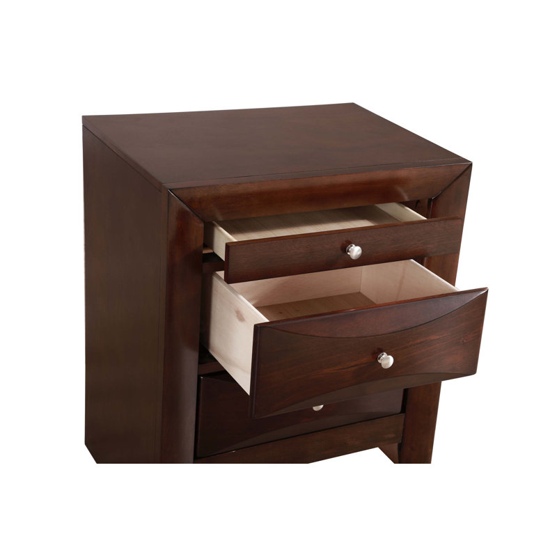Nightstand With Convenient Storage And Design, Cappuccino