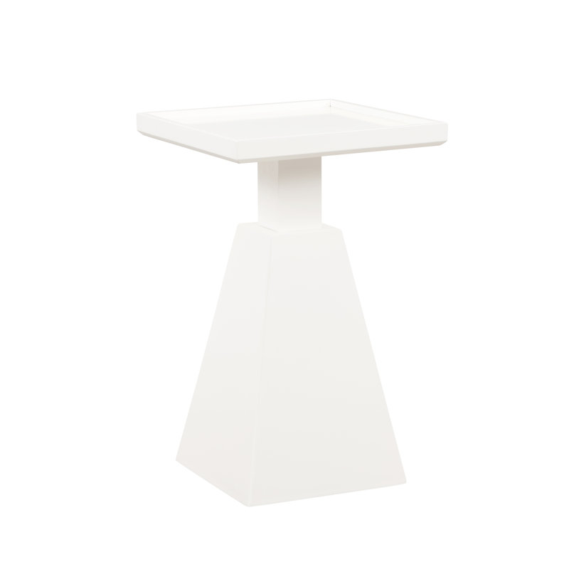 Ivaylo Tray Top End Table, White