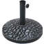 Base de parasol de marché grise ronde en résine 23 lb
