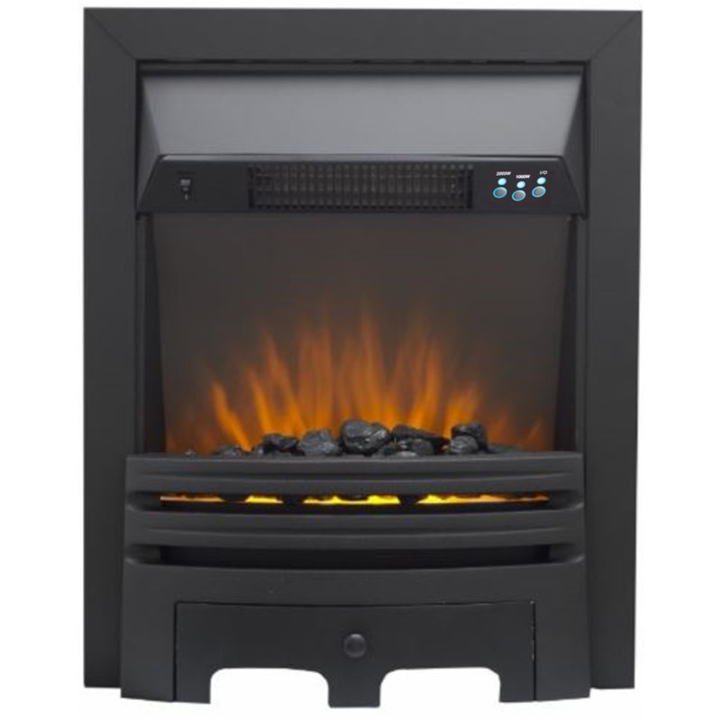 Diesel Belfry Heating 48 cm W Electric Fireplace Insert with 4000 BTU, Black