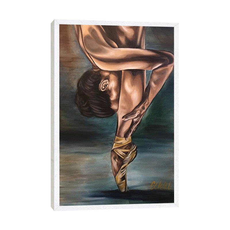 It Takes Sacrifice by Stina Aleah - Painting on Canvas, 66.04 cm H x 45.72 cm W, White Framed