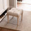 Square Upholstered Rustic Ottoman Bench
