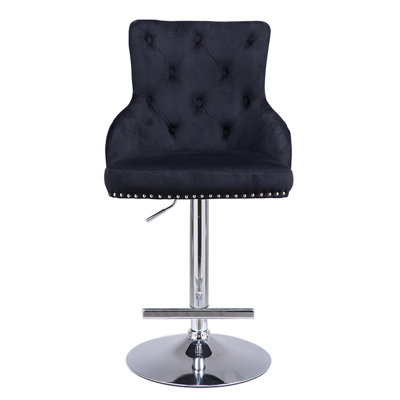 Nolensville Upholstered Adjustable Height Counter Stool with Metal Frame