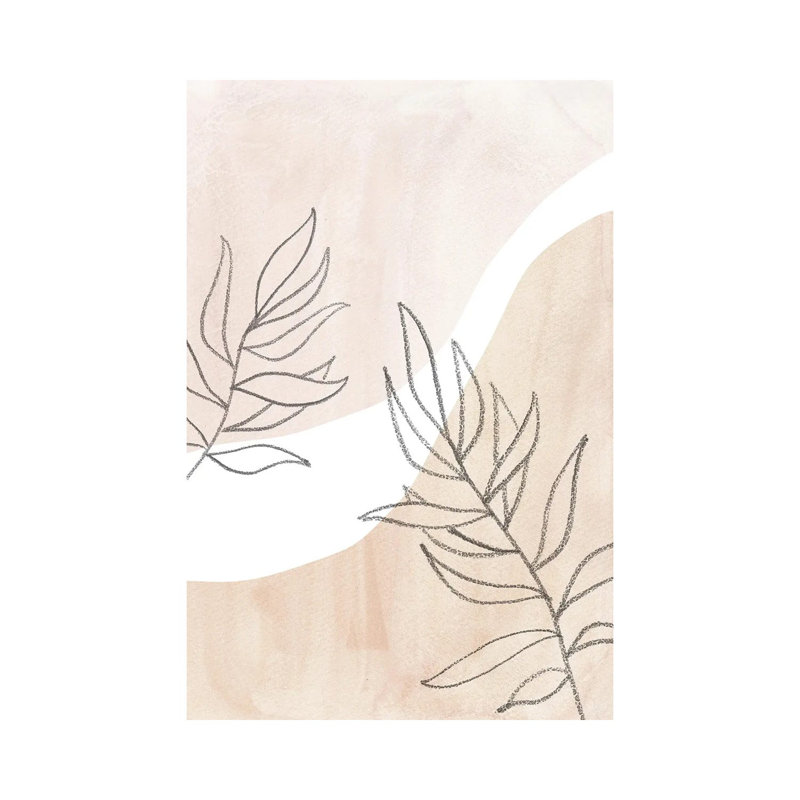Neutral Plants II by Whales Way - Painting on Canvas, 66.04cm H x 45.72cm W x 1.91cm D, Wrapped Canvas