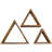Triangle Accent Shelf with Adjustable Shelves-1932077629