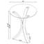 Table d'appoint en acrylique transparent