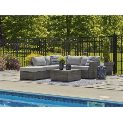 Jorja 5 - Person Modular Patio Conversation Set