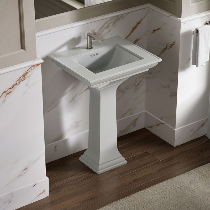 Memoirs® Stately 24" Console Bathroom Sink with Overflow, Ice Gray, Single