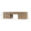 Meuble-lavabo double mural flottant avec bureau 72 po Disar-126303090