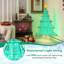 Arbre de Noël avec étoile lumineuse illuminée