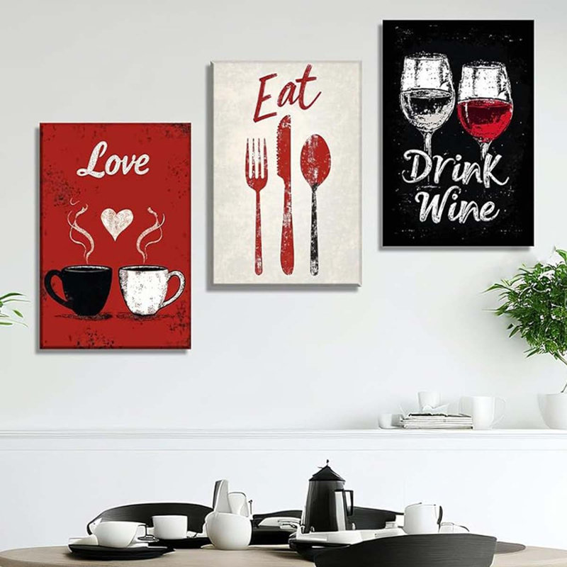 3 Piece Wrapped Canvas Print, 40 cm H x 30 cm W