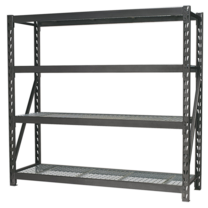 Sharie Metal Shelving Unit, 183cm H x 195.5cm W x 60cm D