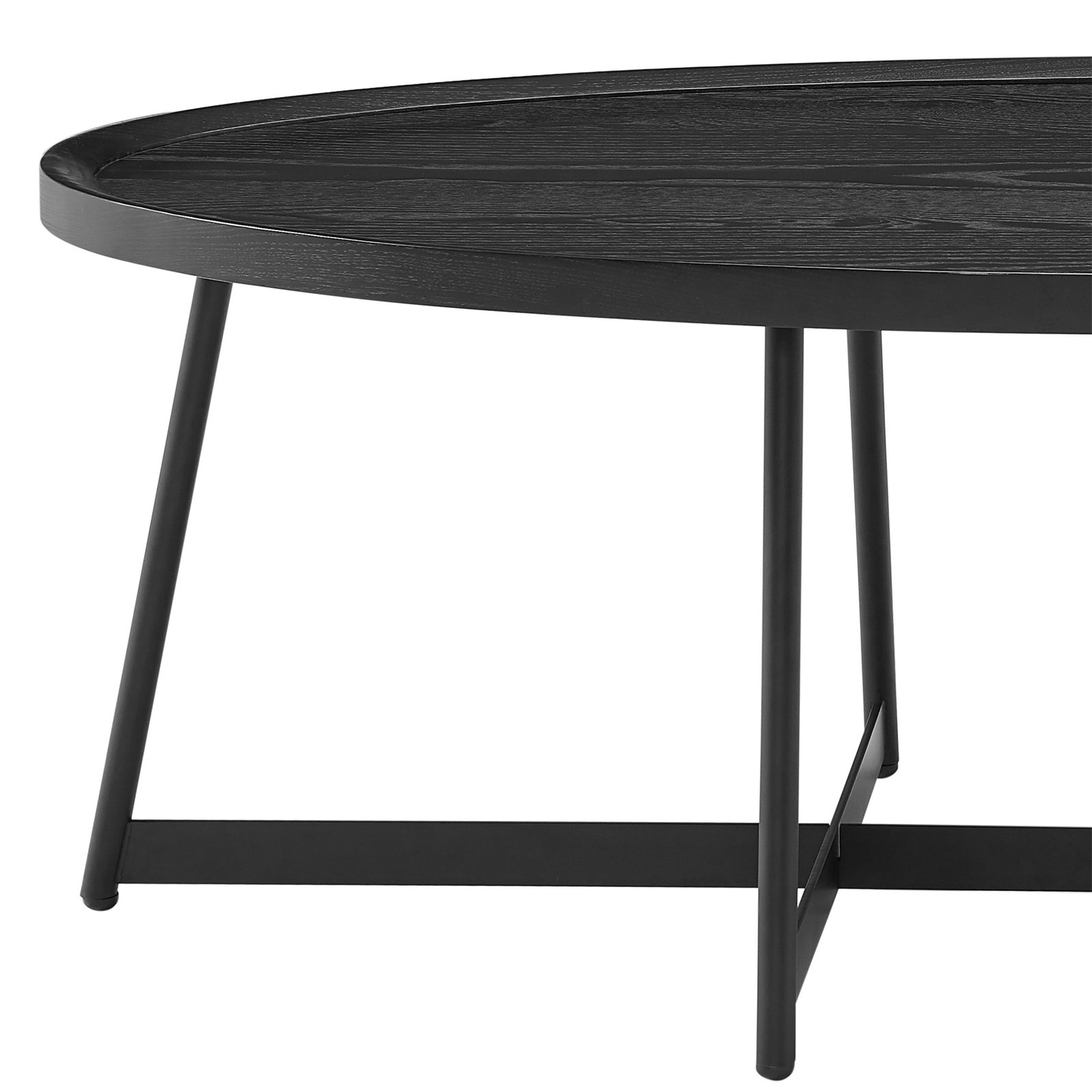 Xavier Single Coffee Table, Black Ash
