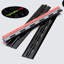 4x Black Acrylic Piano Hinges 300 mm, Self-Adhesive, No Glue Required