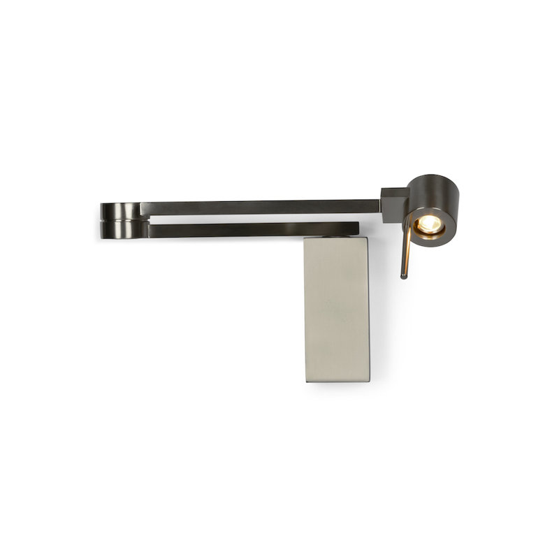 Manhattan 1-Light Swing Arm Sconce, Satin Nickel, No