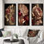 3 pièces sur toile - Rose doré rétro glam-1194764590-1194764591