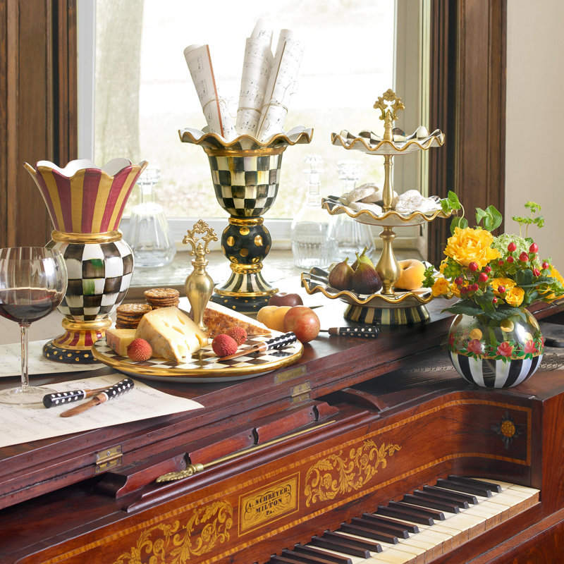 Courtly Check® Ceramic Three Tier Sweet Stand