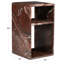 Lovoto Marble Two-Shelf Accent Table