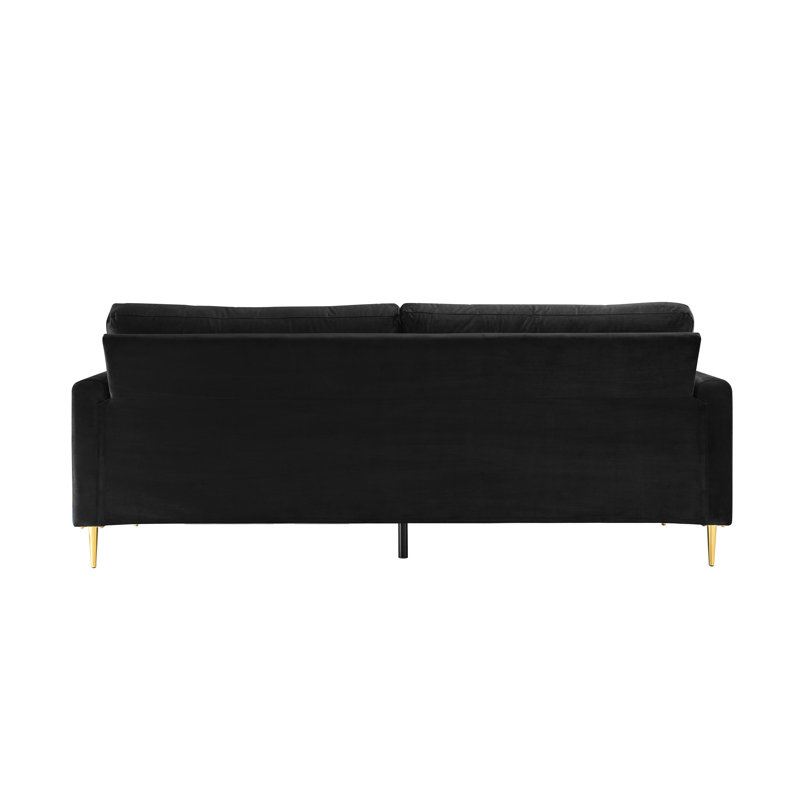 Maricopa 2 - Piece Velvet Living Room Set, Black