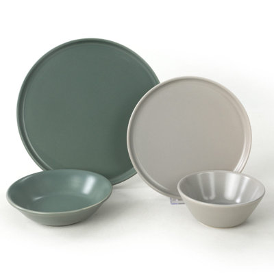 Nevsa 24 Piece Ceramic Dinnerware Set - Service for 6