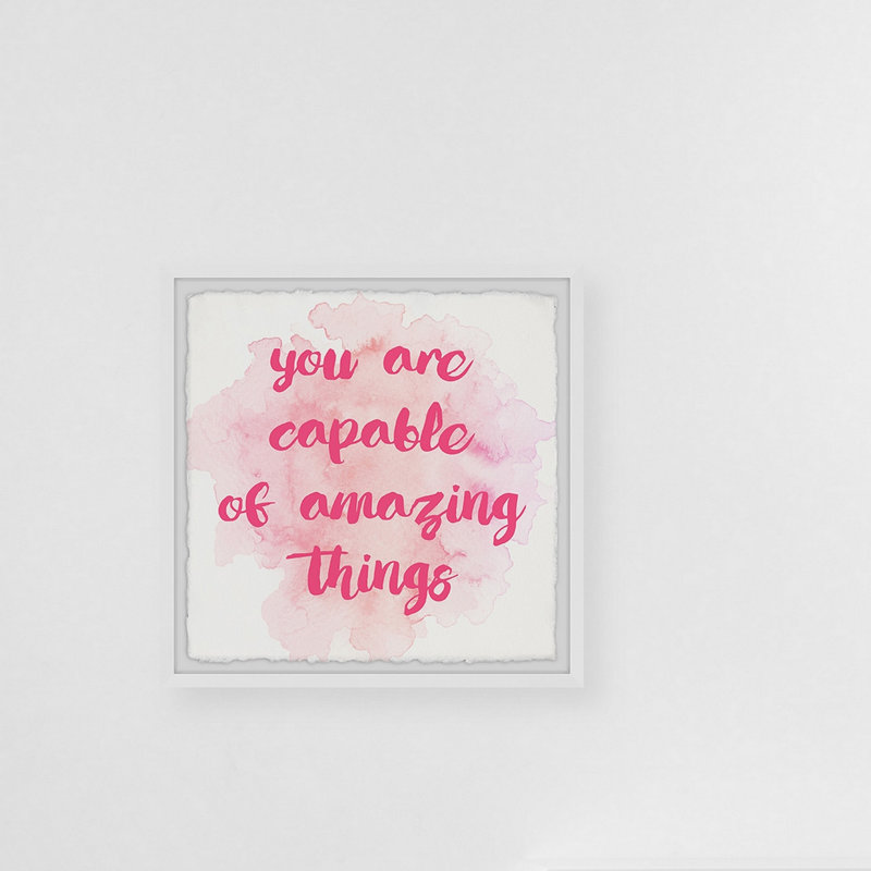 «Chauvin You Are Capable», reproduction encadrée, H 18 po x l 18 po x 1,5 po