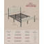 Double Bed Frame with Upholstered Headboard-413446642