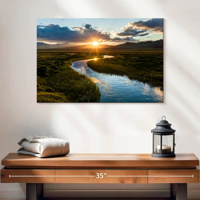 Alvord Sunset Stream, H 16 po x l 24 po