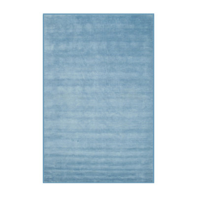 Tapis contemporain bleu