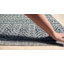 Tapis turquoise / gris tissé à la machine Tomas-1745724336